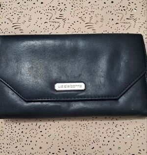 Liz Claiborne Black Genuine Leather Women's Wallet